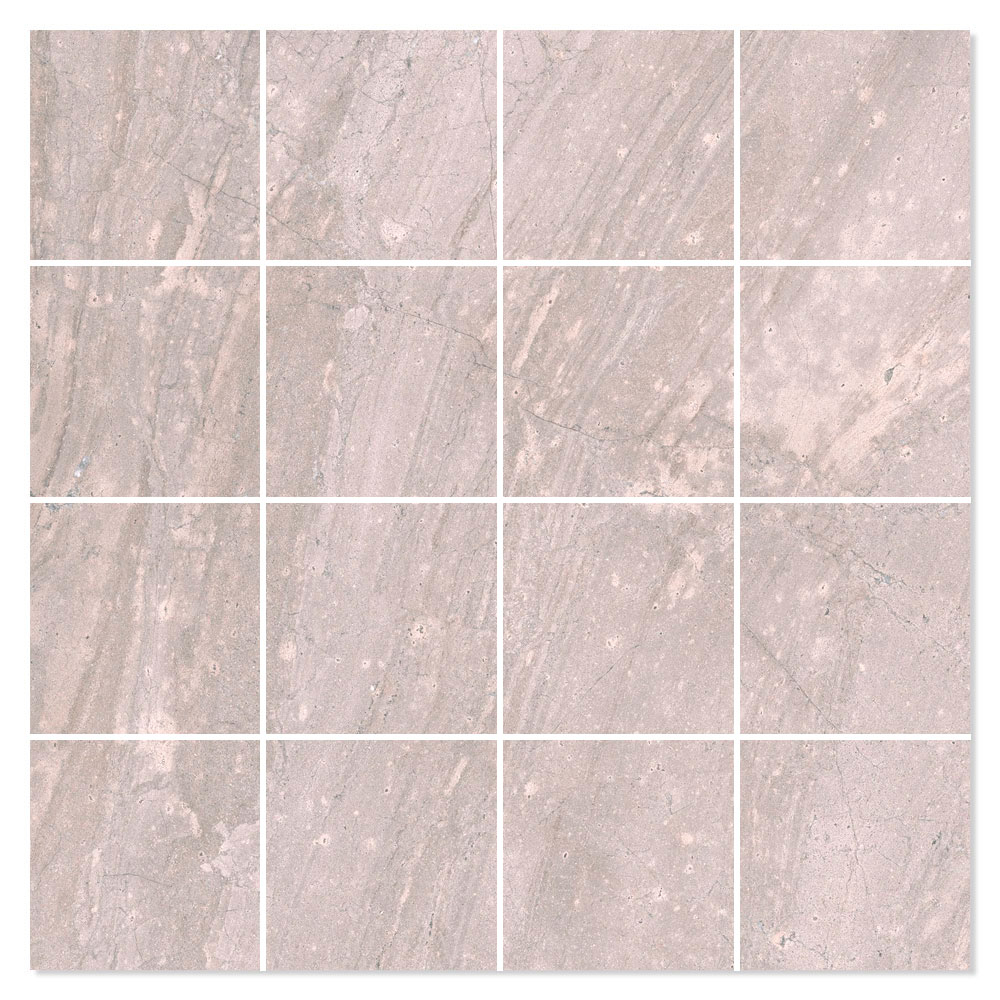 Mosaik Klinker Titan Beige Matt 30x30 (7x7) cm